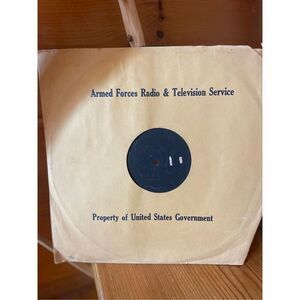 Vintage Armed Forces Radio & Television Service (AFRTS) Vinyl Record
